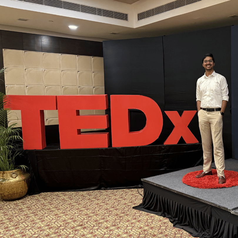 Anubhav speaking at TEDx